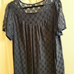 GNW Black Polka Dot Pattern Blouse
